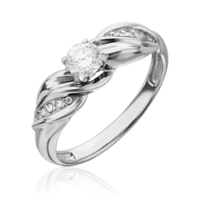 Кольцо из белого золота с бриллиантами 01-4956-00-101-1120-30
