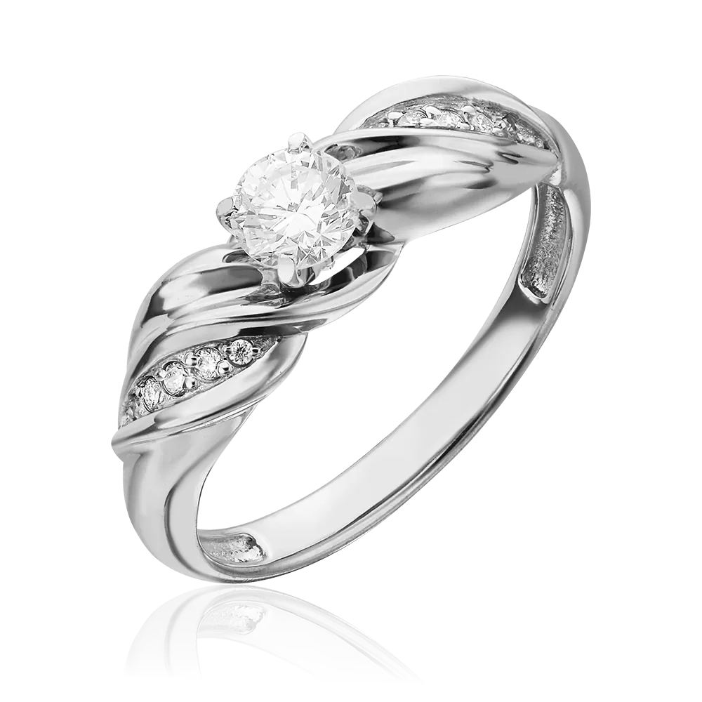 Кольцо из белого золота с бриллиантами 01-4956-00-101-1120-30