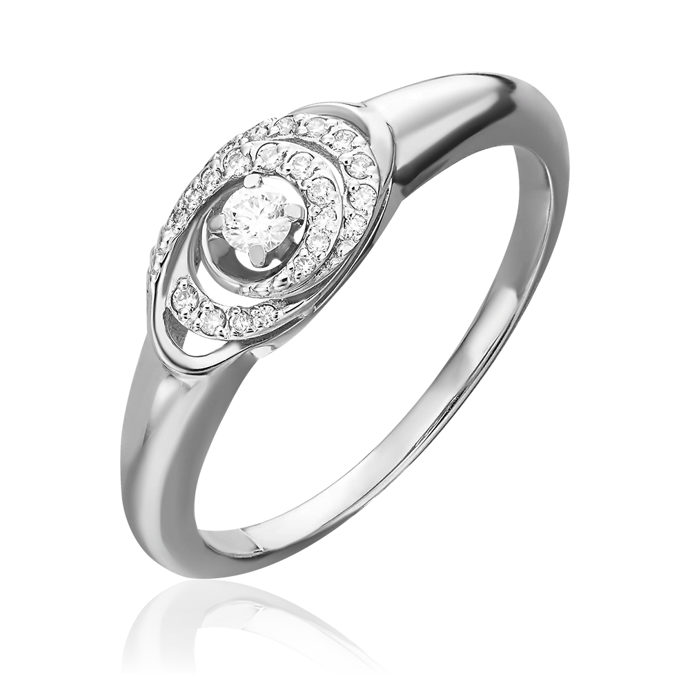 Кольцо из белого золота с бриллиантами 01-4957-00-101-1120-30