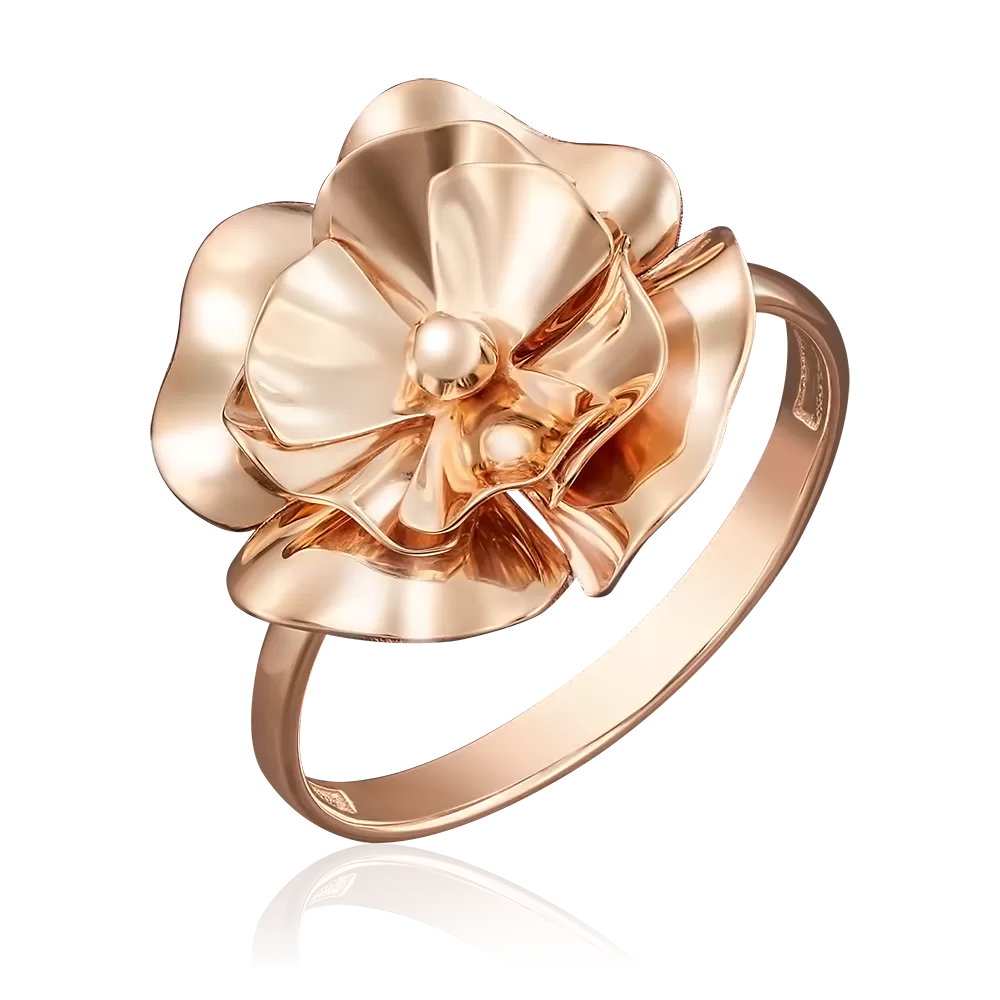 Кольцо «Фиалка» из красного золота 01-4960-00-000-1110-48