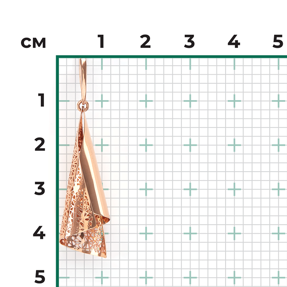 Подвеска из красного золота 03-2616-00-000-1110-48